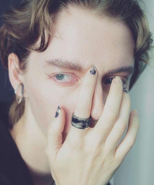 and cloud(アンドクラウド)の「Haze Marble Set Ring(リング・レディース・ネイビー/グレー・15号/13号/17号/11号)」の7枚目の写真