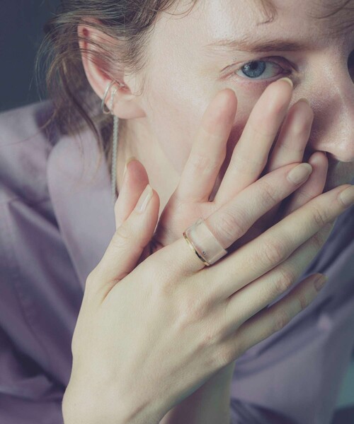 and cloud(アンドクラウド)の「Haze Marble Set Ring(リング・レディース・ネイビー/グレー・15号/13号/17号/11号)」の11枚目の写真