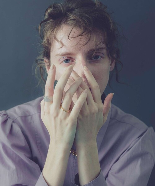 and cloud(アンドクラウド)の「Haze Marble Set Ring(リング・レディース・ネイビー/グレー・15号/13号/17号/11号)」の12枚目の写真