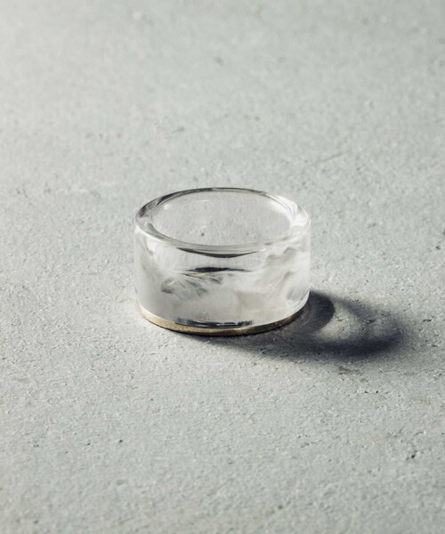 and cloud(アンドクラウド)の「Haze Marble Set Ring(リング・レディース・ネイビー/グレー・15号/13号/17号/11号)」の13枚目の写真