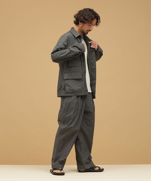 NANO universe（ナノユニバース）の「LB.03/ナイロンBDU ジャケット（ミリタリージャケット・メンズ・ネイビー/グレー・M/L/S）」の22枚目の写真