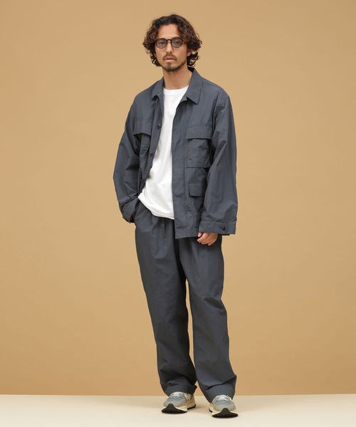 NANO universe（ナノユニバース）の「LB.03/ナイロンBDU ジャケット（ミリタリージャケット・メンズ・ネイビー/グレー・M/L/S）」の13枚目の写真