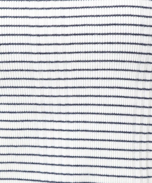 mysty woman（ミスティウーマン）の「ピンボーダーリンガーT 274918（Tシャツ/カットソー・レディース・ブラック/オフホワイト/オレンジ/グリーン・FREE）」の16枚目の写真