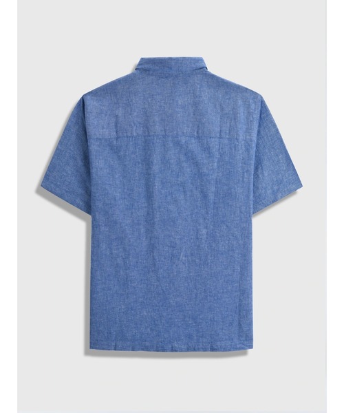 GAP(ギャップ)の「コットンリネン バケーションシャツ(シャツ/ブラウス・メンズ・ライトブルー・S/M/L/XL/XS)」の4枚目の写真