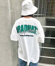 BACKロゴ/チュニックTシャツ