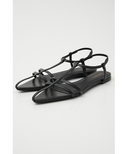 rienda（リエンダ）の「ポインテッドスリムベルトサンダル（サンダル・レディース・ブラック/ライトベージュ/グリーン・SMALL/MEDIUM/LARGE）」の6枚目の写真