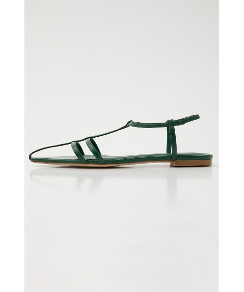 rienda（リエンダ）の「ポインテッドスリムベルトサンダル（サンダル・レディース・ブラック/ライトベージュ/グリーン・SMALL/MEDIUM/LARGE）」の10枚目の写真