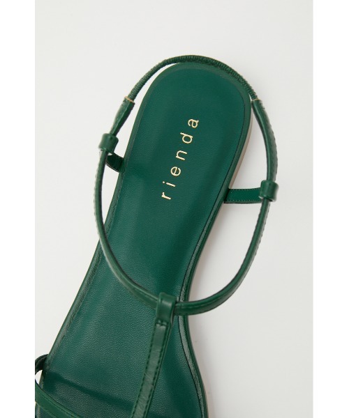 rienda（リエンダ）の「ポインテッドスリムベルトサンダル（サンダル・レディース・ブラック/ライトベージュ/グリーン・SMALL/MEDIUM/LARGE）」の15枚目の写真