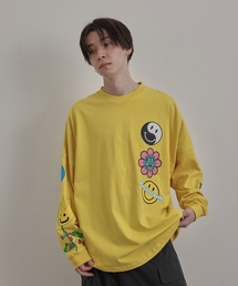 PARAGRAPH/HAPPY SMILE LONG TEE/NO.09/22SS