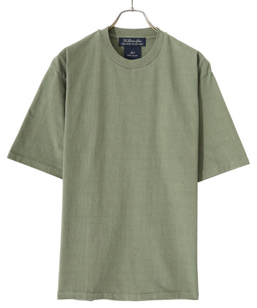 REMI RELIEF NAVY LABEL（レミレリーフネイビーレーベル）の「REMI RELIEF NAVY LABEL / レミレリーフ ネイビーレーベル：16天竺TEE (無地)：RN22309290AK[STD]（Tシャツ/カットソー・メンズ・オフホワイト/グリーン・XL/L）」の13枚目の写真