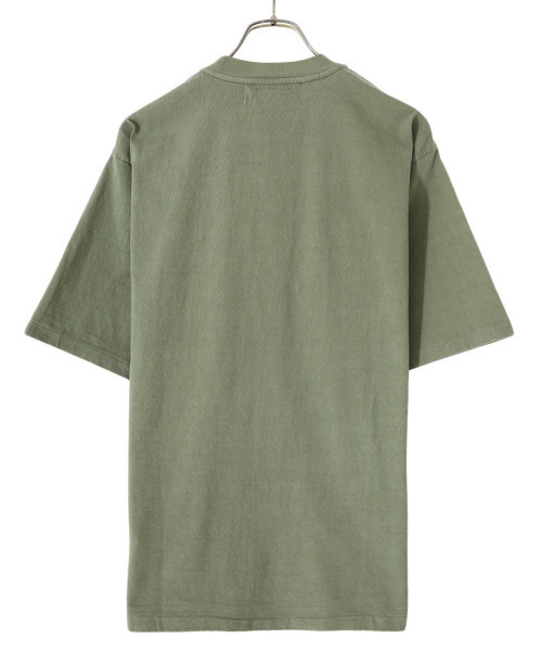 REMI RELIEF NAVY LABEL（レミレリーフネイビーレーベル）の「REMI RELIEF NAVY LABEL / レミレリーフ ネイビーレーベル：16天竺TEE (無地)：RN22309290AK[STD]（Tシャツ/カットソー・メンズ・オフホワイト/グリーン・XL/L）」の14枚目の写真