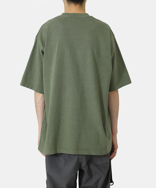 REMI RELIEF NAVY LABEL（レミレリーフネイビーレーベル）の「REMI RELIEF NAVY LABEL / レミレリーフ ネイビーレーベル：16天竺TEE (無地)：RN22309290AK[STD]（Tシャツ/カットソー・メンズ・オフホワイト/グリーン・XL/L）」の19枚目の写真