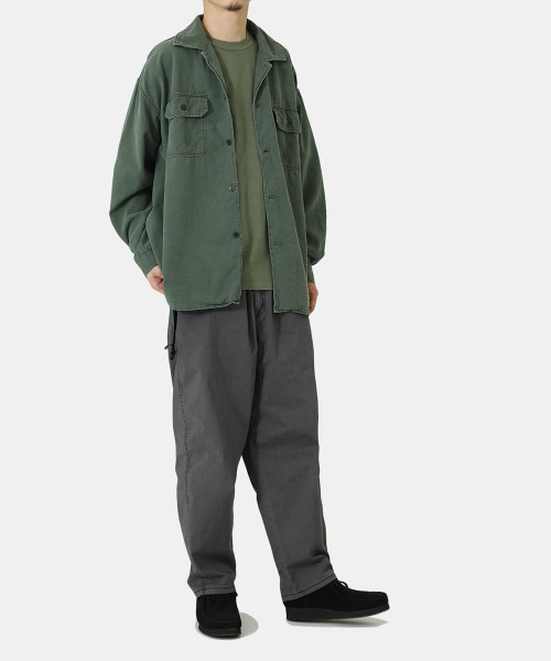 REMI RELIEF NAVY LABEL（レミレリーフネイビーレーベル）の「REMI RELIEF NAVY LABEL / レミレリーフ ネイビーレーベル：16天竺TEE (無地)：RN22309290AK[STD]（Tシャツ/カットソー・メンズ・オフホワイト/グリーン・XL/L）」の22枚目の写真