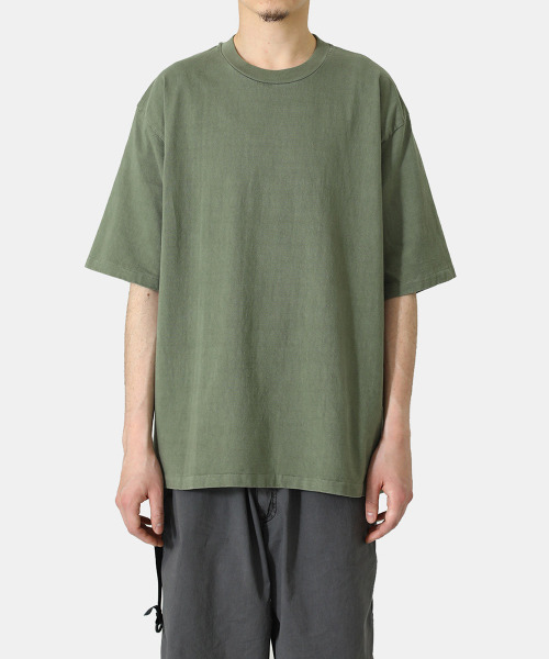 REMI RELIEF NAVY LABEL（レミレリーフネイビーレーベル）の「REMI RELIEF NAVY LABEL / レミレリーフ ネイビーレーベル：16天竺TEE (無地)：RN22309290AK[STD]（Tシャツ/カットソー・メンズ・オフホワイト/グリーン・XL/L）」の17枚目の写真