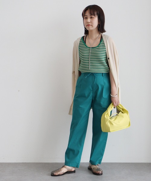 Green　Parks（グリーンパークス）の「ドライタッチらくパンツ（その他パンツ・レディース・ブラック/ピンク/ベージュ/グリーン・FREE）」の6枚目の写真