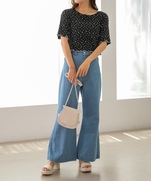 Heather（ヘザー）の「フラップミニショルダー　298870（ショルダーバッグ・レディース・ブラック/ピンク/ブルー/アイボリー・ONE SIZE）」の5枚目の写真
