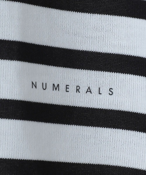 niko and...（ニコアンド）の「【UNISEX】[NUMERALS]ボーダーバスクＴシャツ（Tシャツ/カットソー・メンズ・ホワイト/ブラック・MEDIUM/LARGE）」の6枚目の写真