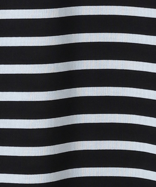 niko and...（ニコアンド）の「【UNISEX】[NUMERALS]ボーダーバスクＴシャツ（Tシャツ/カットソー・メンズ・ホワイト/ブラック・MEDIUM/LARGE）」の8枚目の写真