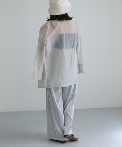 ap retro(アプレトロ)の「プリーツワイドパンツ(その他パンツ・レディース・ホワイト×ブラック/アイボリー/ブラック・FREE)」の19枚目の写真