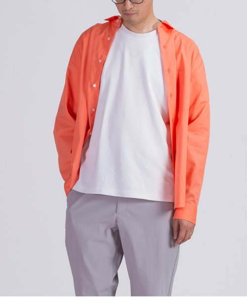 BRICK & SONS(ブリックアンドサンズ)の「リラックスバックプリーツシャツ<サーモンピンク>(シャツ/ブラウス・メンズ・サーモンピンク・LL/S/M/L)」の10枚目の写真