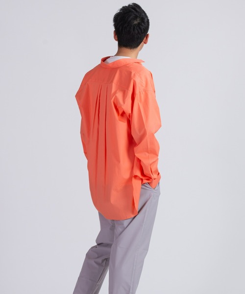 BRICK & SONS(ブリックアンドサンズ)の「リラックスバックプリーツシャツ<サーモンピンク>(シャツ/ブラウス・メンズ・サーモンピンク・LL/S/M/L)」の11枚目の写真