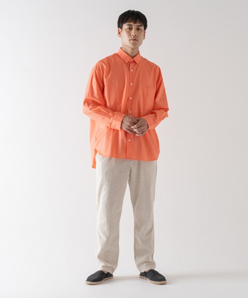 BRICK & SONS(ブリックアンドサンズ)の「リラックスバックプリーツシャツ<サーモンピンク>(シャツ/ブラウス・メンズ・サーモンピンク・LL/S/M/L)」の16枚目の写真