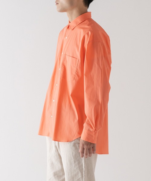BRICK & SONS(ブリックアンドサンズ)の「リラックスバックプリーツシャツ<サーモンピンク>(シャツ/ブラウス・メンズ・サーモンピンク・LL/S/M/L)」の17枚目の写真
