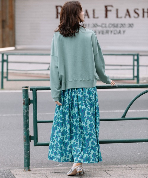 Munich(ミューニック)の「フラワープリントエコレーヨンギャザースカート(スカート・レディース・グリーン/イエロー/レッド・S/M)」の21枚目の写真