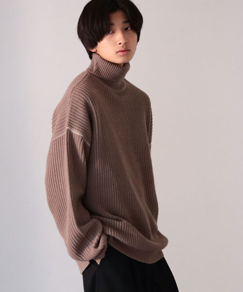 BeAMS DOT（ビームスドット）の「【WEB限定】BeAMS DOT / オーバー タートルネックニット 22AW（ニット/セーター・メンズ・ブラック系その他2/ブラウン系その他4・MEDIUM/LARGE）」の11枚目の写真
