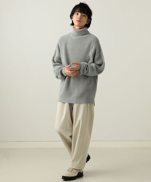 BeAMS DOT（ビームスドット）の「【WEB限定】BeAMS DOT / オーバー タートルネックニット 22AW（ニット/セーター・メンズ・ブラック系その他2/ブラウン系その他4・MEDIUM/LARGE）」の21枚目の写真