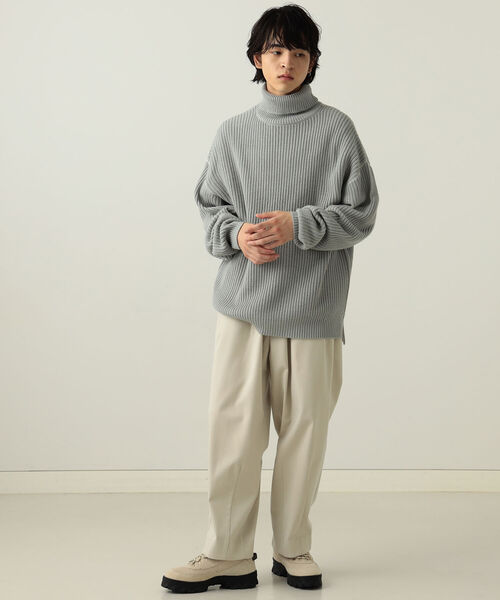 BeAMS DOT（ビームスドット）の「【WEB限定】BeAMS DOT / オーバー タートルネックニット 22AW（ニット/セーター・メンズ・ブラック系その他2/ブラウン系その他4・MEDIUM/LARGE）」の7枚目の写真