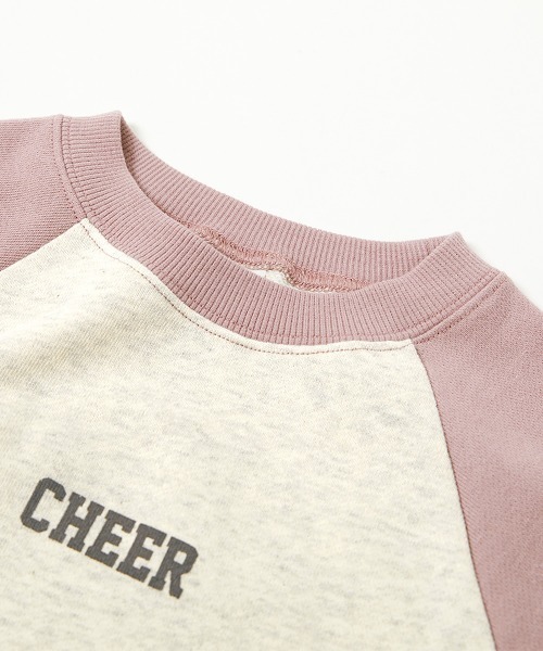 devirock（デビロック）の「ラグラン スウェットワンピース（ワンピース・キッズ・ブラック/グレー系その他/パープル系その他/ピンク系その他・110cm/100cm/120cm/130cm/140cm/150cm/160cm）」の6枚目の写真