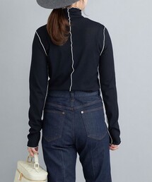 SHIPS | 〈手洗い可能〉ドライタッチリブタートル 22FW◇(Tシャツ/カットソー)