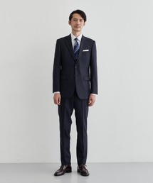 メンズのスーツセット（ブルー・ネイビー/青色系）ファッション