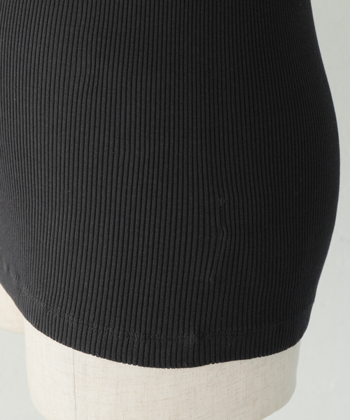 Spick & Span（スピックアンドスパン）の「≪追加≫シルクコットンリブ2WAYタンク（タンクトップ・レディース・ホワイト/ブラック/ベージュ/カーキ・FREE）」の13枚目の写真