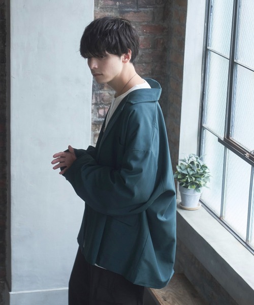 Alpinus(アルピナス)の「Alpinus - urban loose tailored jacket /アーバンルーズダブルテーラードジャケット(テーラードジャケット・メンズ・グリーン/ブラック/グレイッシュベージュ・SMALL/MEDIUM)」の11枚目の写真