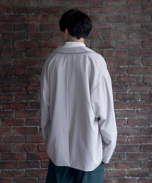 Alpinus(アルピナス)の「Alpinus - urban loose tailored jacket /アーバンルーズダブルテーラードジャケット(テーラードジャケット・メンズ・グリーン/ブラック/グレイッシュベージュ・SMALL/MEDIUM)」の15枚目の写真