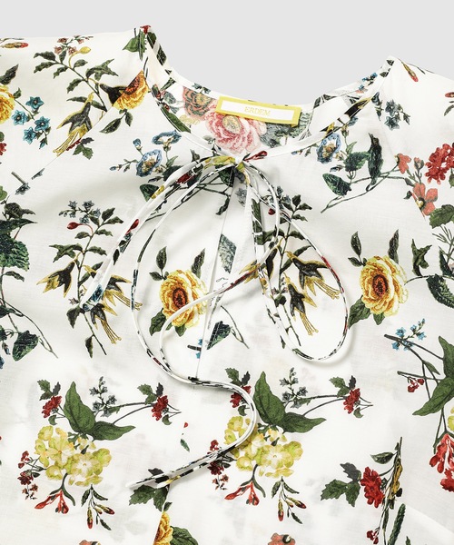 Erdem(アーデム)の「HALF SLEEVE BELOW THE KNEE DRESS WITH TIE AT NECK(ワンピース・レディース・ホワイト・6/8)」の3枚目の写真