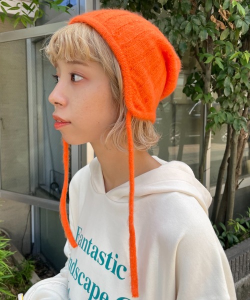 HELLO.SANFRANCISCO(ハローサンフランシスコ)の「【HELLO.SANFRANCISCO/ハローサンフランシスコ】カラーバラクラバ(ニットキャップ/ビーニー・レディース・ピンク/オレンジ/ブルー・FREE)」の18枚目の写真
