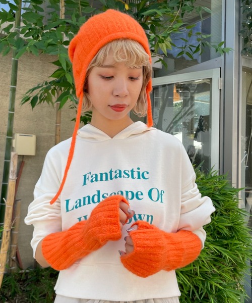HELLO.SANFRANCISCO(ハローサンフランシスコ)の「【HELLO.SANFRANCISCO/ハローサンフランシスコ】カラーバラクラバ(ニットキャップ/ビーニー・レディース・ピンク/オレンジ/ブルー・FREE)」の9枚目の写真
