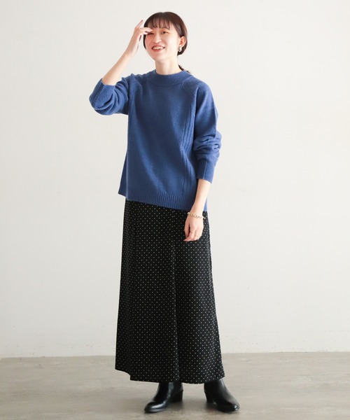 NOMBRE IMPAIR（ノンブルアンペール）の「メランジウール　2WAY　P/O（ニット/セーター・レディース・グレー/ブルー/サックスブルー/レッド/イエロー・FREE）」の6枚目の写真