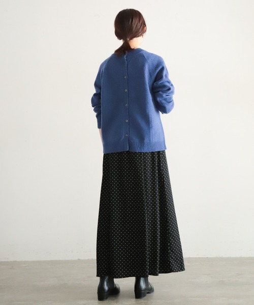 NOMBRE IMPAIR（ノンブルアンペール）の「メランジウール　2WAY　P/O（ニット/セーター・レディース・グレー/ブルー/サックスブルー/レッド/イエロー・FREE）」の8枚目の写真