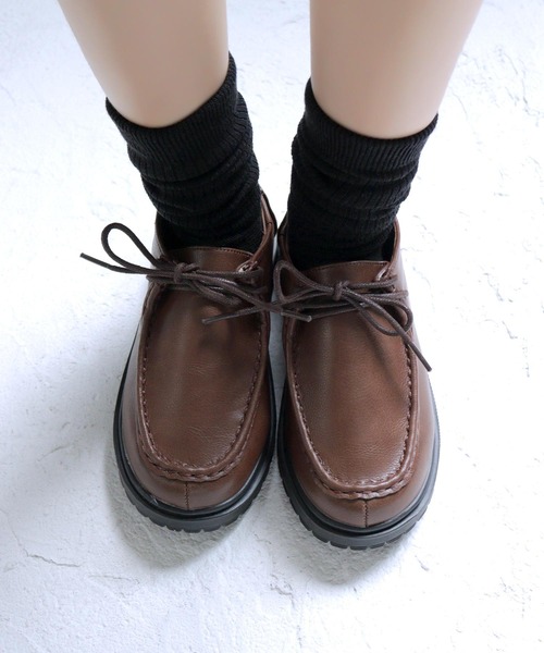 SOROTTO（ソロット）の「軽量 ローカットモカシン パンプス◆（ドレスシューズ・キッズ・ブラウン/ブラック/ホワイト・22.0cm/21.0cm/23.0cm/24.0cm）」の3枚目の写真