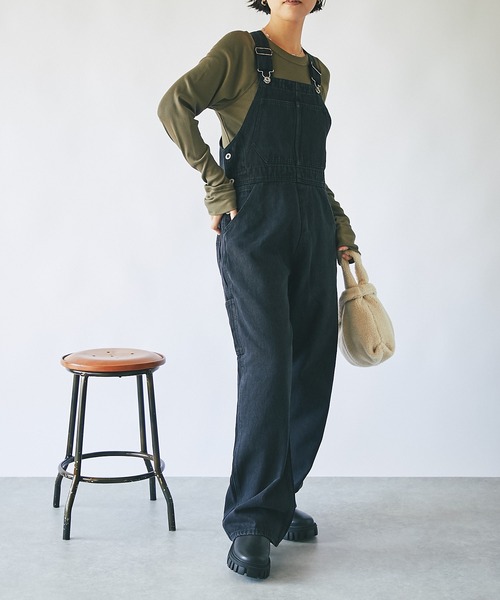 RIVE DROITE（リヴドロワ）の「一枚で決まる大人カジュアルなカットソー/テレコロングスリーブカットソー（Tシャツ/カットソー・レディース・オフホワイト/カーキ/ネイビー/グレー・FREE）」の9枚目の写真