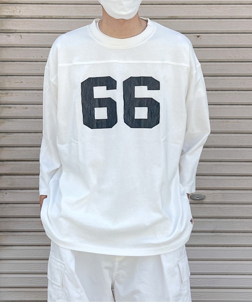 CPCM（シーピーシーエム）の「フットボールBIGT（Tシャツ/カットソー・メンズ・ホワイト/ブラック/ネイビー・MEDIUM/LARGE）」の16枚目の写真