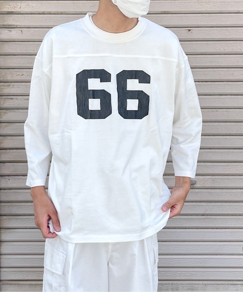 CPCM（シーピーシーエム）の「フットボールBIGT（Tシャツ/カットソー・メンズ・ホワイト/ブラック/ネイビー・MEDIUM/LARGE）」の18枚目の写真