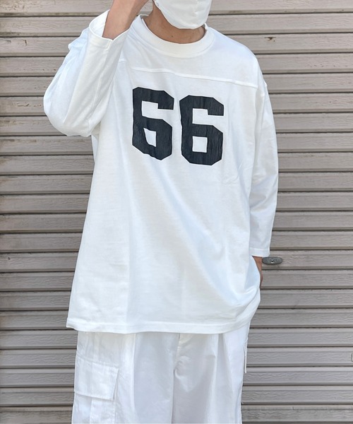 CPCM（シーピーシーエム）の「フットボールBIGT（Tシャツ/カットソー・メンズ・ホワイト/ブラック/ネイビー・MEDIUM/LARGE）」の19枚目の写真