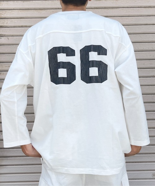 CPCM（シーピーシーエム）の「フットボールBIGT（Tシャツ/カットソー・メンズ・ホワイト/ブラック/ネイビー・MEDIUM/LARGE）」の21枚目の写真