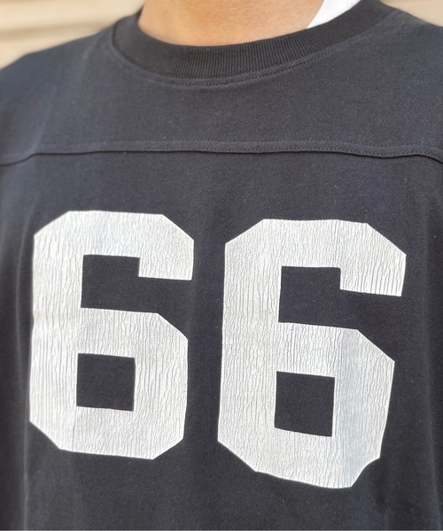 CPCM（シーピーシーエム）の「フットボールBIGT（Tシャツ/カットソー・メンズ・ホワイト/ブラック/ネイビー・MEDIUM/LARGE）」の14枚目の写真