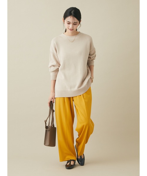 CRAFT STANDARD BOUTIQUE（クラフトスタンダードブティック）の「ガンジーニットプルオーバー　＊◆（ニット/セーター・レディース・ブラック/ブルー/グリーン/アイボリー・FREE）」の7枚目の写真